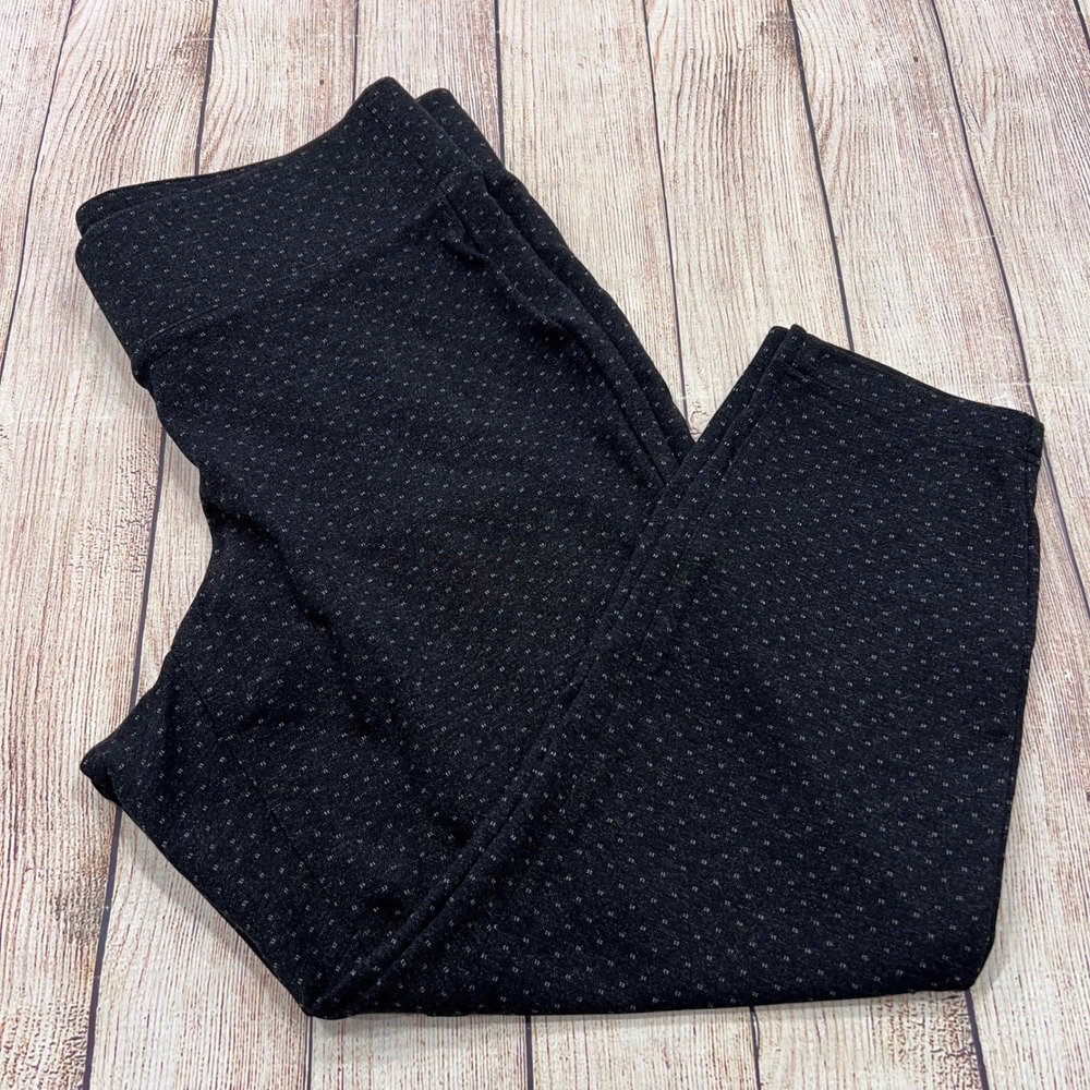 Torrid Womens Plus Size 0 Black White Micro Dot Cropped Pull On Pants 10916703